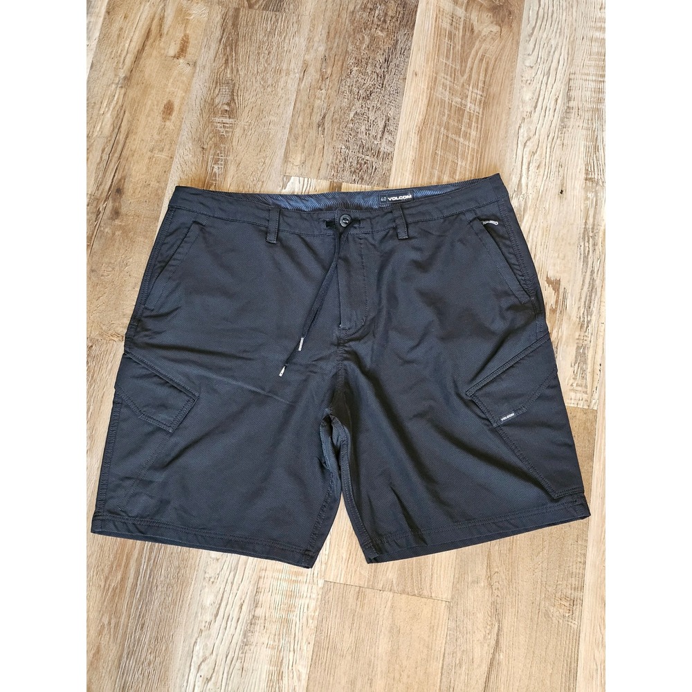 Volcom Mens Country Days Hybrid 20 Shorts Black Cargo Water Resistant Size 40